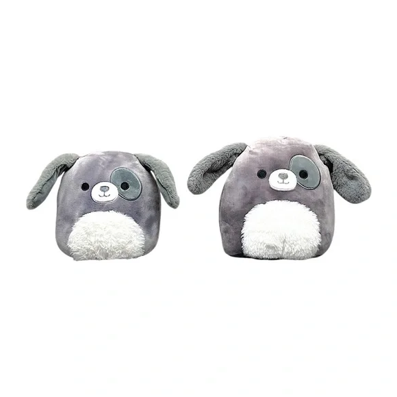 Squishmallows Gray Dog Pair - Picture 1 of 2